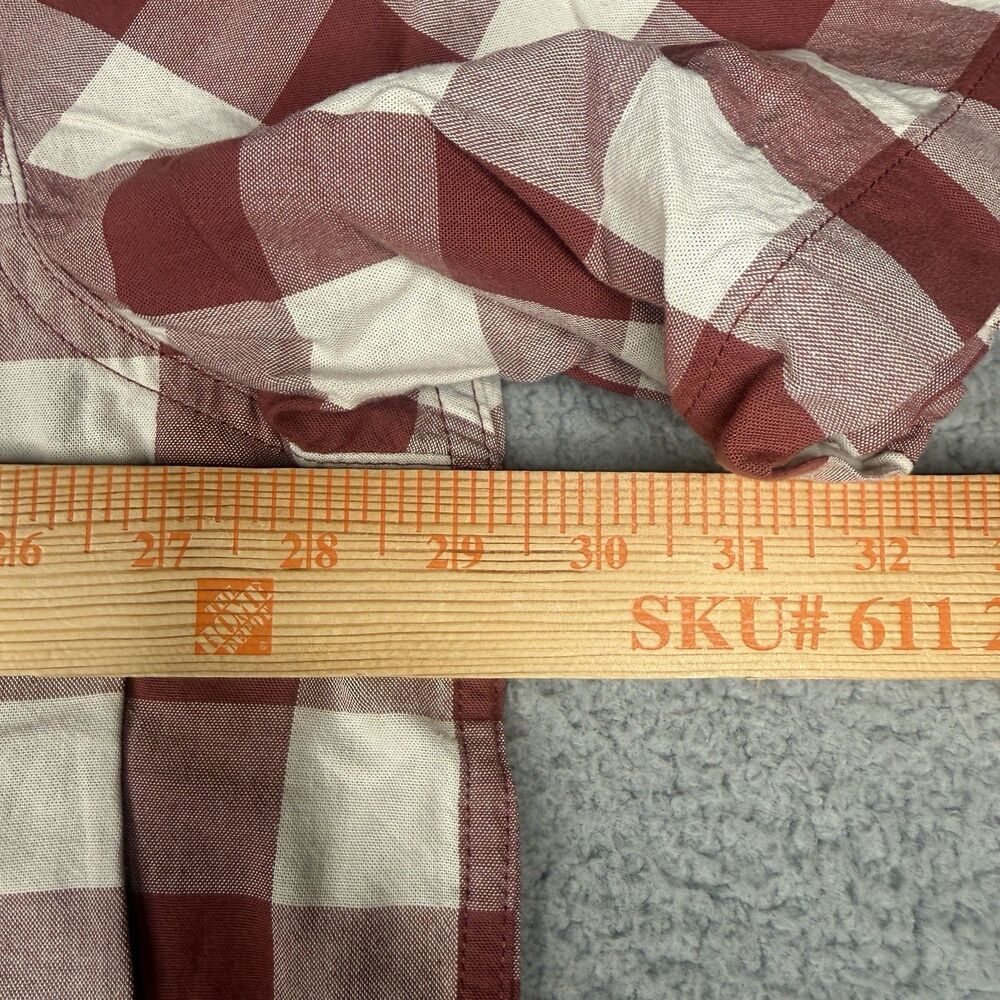 Carhartt Shirt Mens 2XL Tall Red Plaid Loose Fit Midweight Short Sleeve 106140 - Picture 9 of 12